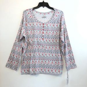 NWT Christmas Pajama Sweater Size Large